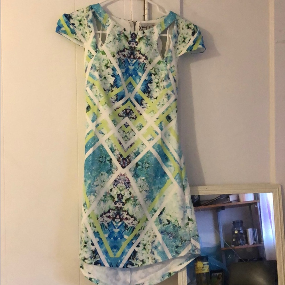 Blue/Green Bodycon Dress